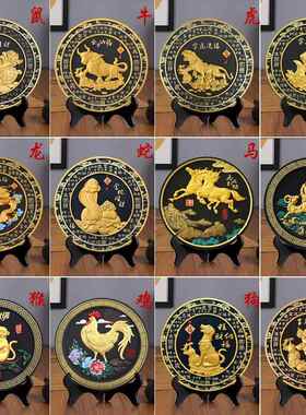 高档十二品生摆件鼠牛虎兔龙马金蛇年羊肖猴鸡狗猪工艺礼品摆饰吉