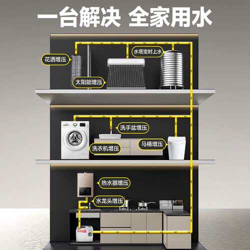 变频增压泵家用全自动静音全屋自来水热水器管道加压自吸泵离心泵 - 图2