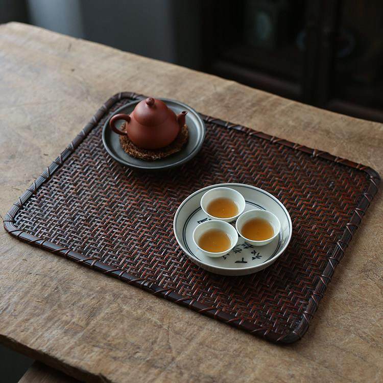 楠竹手工竹编茶席 日式禅意香道茶道茶盘精工茶垫干泡竹席垫茶具,淘宝优惠券,粉丝福利购,淘宝优惠卷