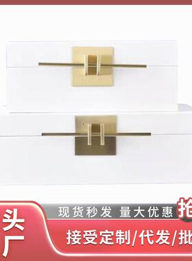 烤漆首饰盒简约古典轻奢收纳首饰盒摆件酒店样板房收纳盒厂家直销