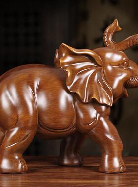 招财吉祥大象摆件一对家居客厅电视柜办公室桌酒柜玄关博古架装饰