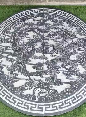 浮雕壁画福字镂空窗花彷古地雕新中式扇形外墙屏风装饰青石雕刻字