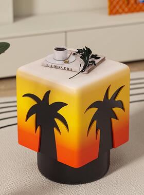 椰子树落地边几摆件创意招财客厅电视柜沙发旁装饰品乔迁新居礼品