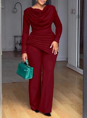 Women's New Slim Fit Fitted Long Sleeve Jumpsuit