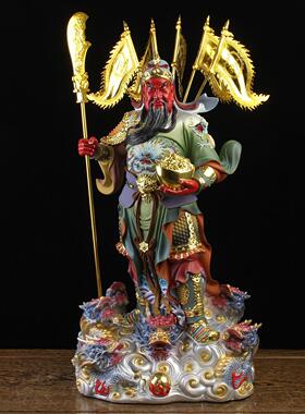 武财神关公佛像合成树脂招财家用客厅中式摆件供奉财神像