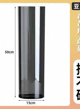 新款超高深桶圆柱形细长塑料透明防水实验测试桶亚克力桶特大加厚