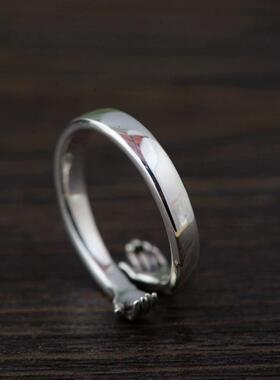 小众冷门戒指男款《拥抱》关于五月天的青春拥抱戒指戒指可调节情