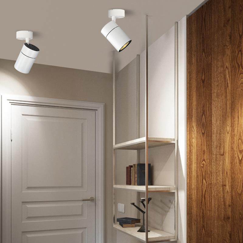 明装式射灯led商用服装店单灯商铺背景墙超亮家用cob轨道吸顶式,淘宝优惠券,粉丝福利购,淘宝优惠卷