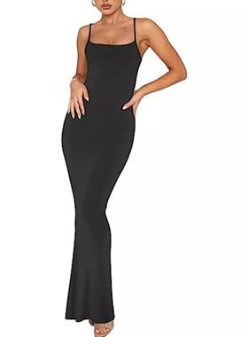 Women's camisole with a long dress for a casual