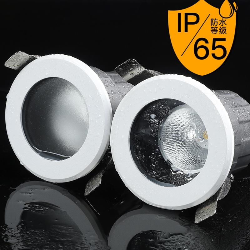 IP65 waterproof spotlight bathroom led embedded hotel bathroom kitchen moisture-proof and fog-proof shower room downlight