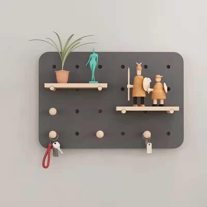 Blocking-free decorative painting decoration meter box punching block strong and weak electricity hole solid wood shelf cover weak electricity and strong