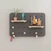 Blocking-free decorative painting decoration meter box punching block strong and weak electricity hole solid wood shelf cover weak electricity and strong