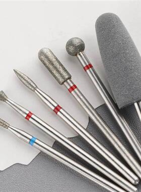 6pcs/set Diamond Sand Nail Files Drill Cuticle Polishing Bit