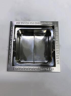 商用无下排烟火锅电磁炉 大功率钢电磁火339炉 不锈锅鸳鸯锅火锅