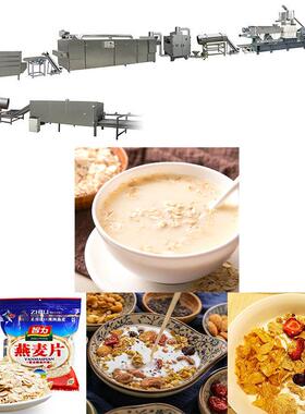 早餐玉米片设备 杂谷粮玉米片机米CY75器 膨化玉片生产线五设备
