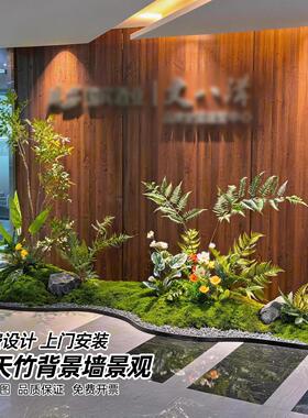 室内仿真绿植造景餐饮店橱窗氛围感装饰布置落地仿生植物假树摆件