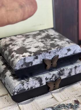 新中式收纳盒摆件意式高级感设计师款家居软装饰品摆件桌面摆台