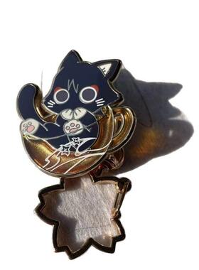 散兵流浪者散猫猫杯金属微章钥匙扣珐琅动漫游戏周边二次元胸针