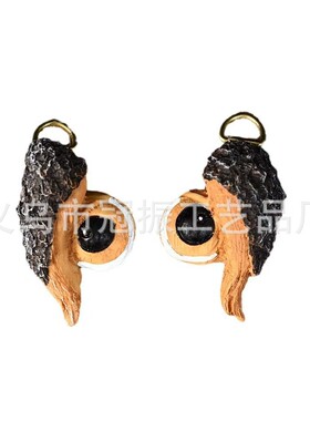 Old Man Tree Face Bird Feeder Resin 3-Piece Set with Eyes