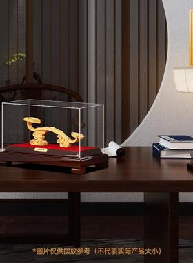 绒沙金五福如意摆件客厅电视柜酒柜玉如意高档装饰品乔迁新居礼物