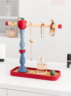 阿楹 轻奢覆古入门玄关柜钥匙托盘摆件高级收纳口罩艺术置物挂架