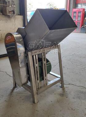 不锈钢材质冷冻食物粉碎机 小型商用冰块粉碎机 渔场鸭肠粉碎机