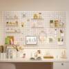 Hole board wall storage rack dormitory display rack hanging board study desk sorting storage partition rack