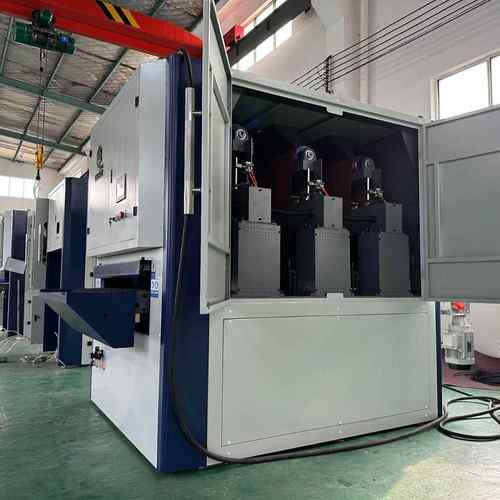 金属湿式抛光机板材表面砂光倒角机械设备不锈钢板去毛刺 - 图0