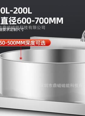 商用电堂磁厅炉304不锈时钢高汤锅863食餐定预约牛羊肉熬汤炉卤煮