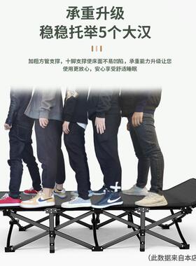 户外折叠床办公室午休单人午睡简易便携行军床躺椅家用陪护床