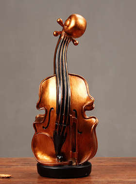 欧式复古小提琴装饰品摆件现代家居客厅电视柜酒吧乐器工艺品摆设