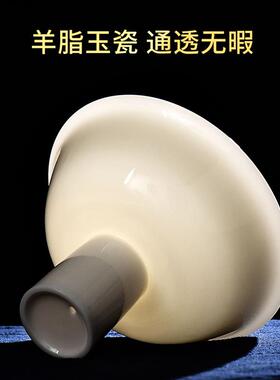 铜高脚贡碗供盘慧宝八吉祥碗八供水碗八宝碗敬茶家用摆件供果盘