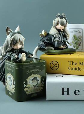 治愈系小摆件动漫主机壳模型桌搭车载工位桌面装饰品可爱中控台礼