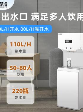 商用饮水机步进式直饮机温热茶吧RO反渗透即烧即热净水开水机定制