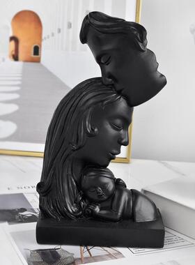 轻奢树脂摆件家居客厅办公室酒柜摆设电视柜书柜书架装饰品工艺品