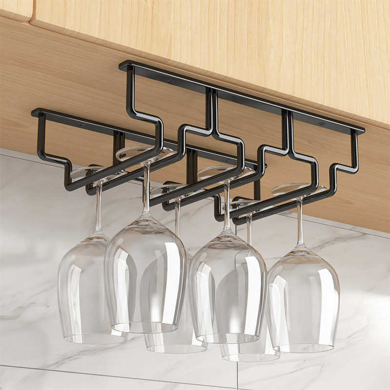 黑色304不锈钢高脚红酒杯架子红酒杯架倒挂酒杯架家用悬挂,淘宝优惠券,粉丝福利购,淘宝优惠卷