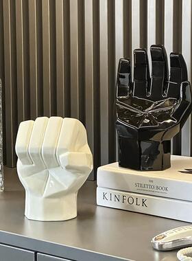 现代风高级感小众艺术创意手势摆件玄关轻奢家居客厅电视柜装饰品