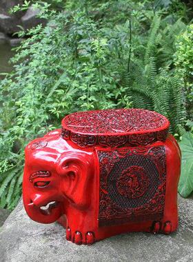 高档凳子大石凳户外象凳家用客厅换鞋凳仿古大摆件对休象闲凳一室