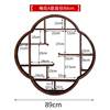 Spot solid wood Bogu rack storage rack wall-mounted Duobao Pavilion tea cup tea set display rack wooden vase organizing rack