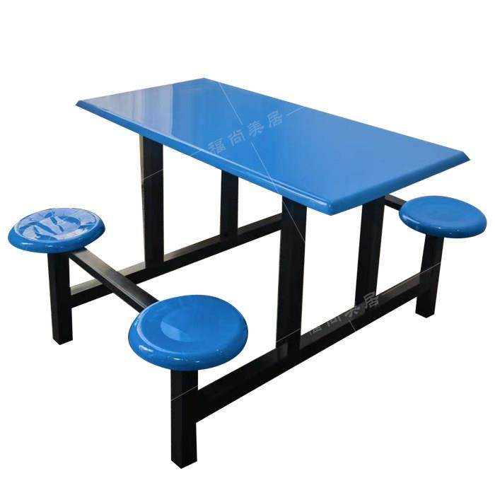 学校食堂餐桌椅组合工厂员工地小吃店不锈钢连身餐桌4人6人8人位,淘宝优惠券,粉丝福利购,淘宝优惠卷
