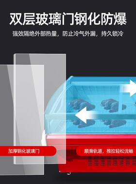 冷鲜肉展示柜商用冷藏卤菜熟食柜直冷风冷猪牛羊肉冰柜水果保鲜柜
