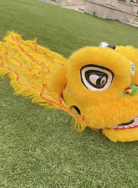 儿童羊毛舞狮醒狮6寸9寸不可眨眼礼物道具小孩子双人表演狮子头
