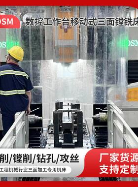 BOSM-8米大型龙门式复合数控三面镗铣加工中心立卧两用三面加工