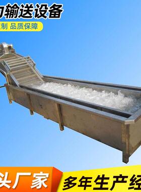 不锈钢水果蔬菜清洗机效洗泥沙气泡清洗机全自动喷淋清洗机