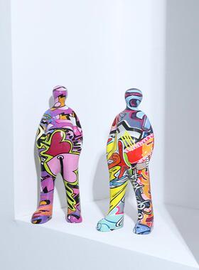 树脂人偶立体太空人客厅桌面书架精品摆件树脂工艺品玄关装饰摆件