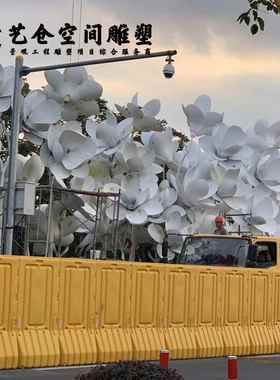 雕塑景观雕塑不锈钢植物雕塑设计厂家制作安装造型尺寸