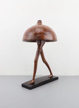 现代简约创意抽象蘑菇人物摆件客厅卧室书房样板房办公室家居饰品