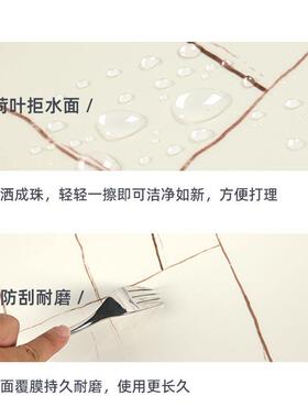 瓷砖木纹墙裙护仿墙板自粘水防潮室卧客厅店面墙围墙面装连续式仿