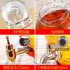 Transparent glass soaking wine bottle with faucet 10kg 20kg soaking medicinal wine jar wine making container glass sealed jar