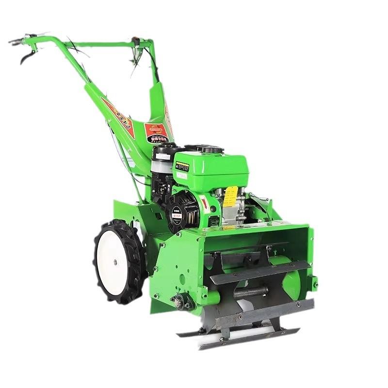 Diesel four-wheel drive micro-tillage agricultural multi-purpose hoeing, loose soil, ditching, grass breaking, self-propelled mowing and returning machine